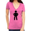 Tultex 214 - Ladies' Slim Fit Fine Jersey V-Neck Thumbnail
