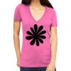 Tultex 214 - Ladies' Slim Fit Fine Jersey V-Neck Thumbnail
