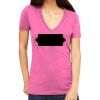 Tultex 214 - Ladies' Slim Fit Fine Jersey V-Neck Thumbnail