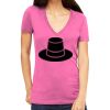 Tultex 214 - Ladies' Slim Fit Fine Jersey V-Neck Thumbnail