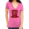 Tultex 214 - Ladies' Slim Fit Fine Jersey V-Neck Thumbnail