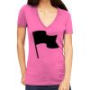 Tultex 214 - Ladies' Slim Fit Fine Jersey V-Neck Thumbnail