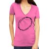 Tultex 214 - Ladies' Slim Fit Fine Jersey V-Neck Thumbnail