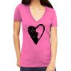 Tultex 214 - Ladies' Slim Fit Fine Jersey V-Neck Thumbnail