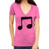Tultex 214 - Ladies' Slim Fit Fine Jersey V-Neck Thumbnail