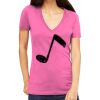 Tultex 214 - Ladies' Slim Fit Fine Jersey V-Neck Thumbnail